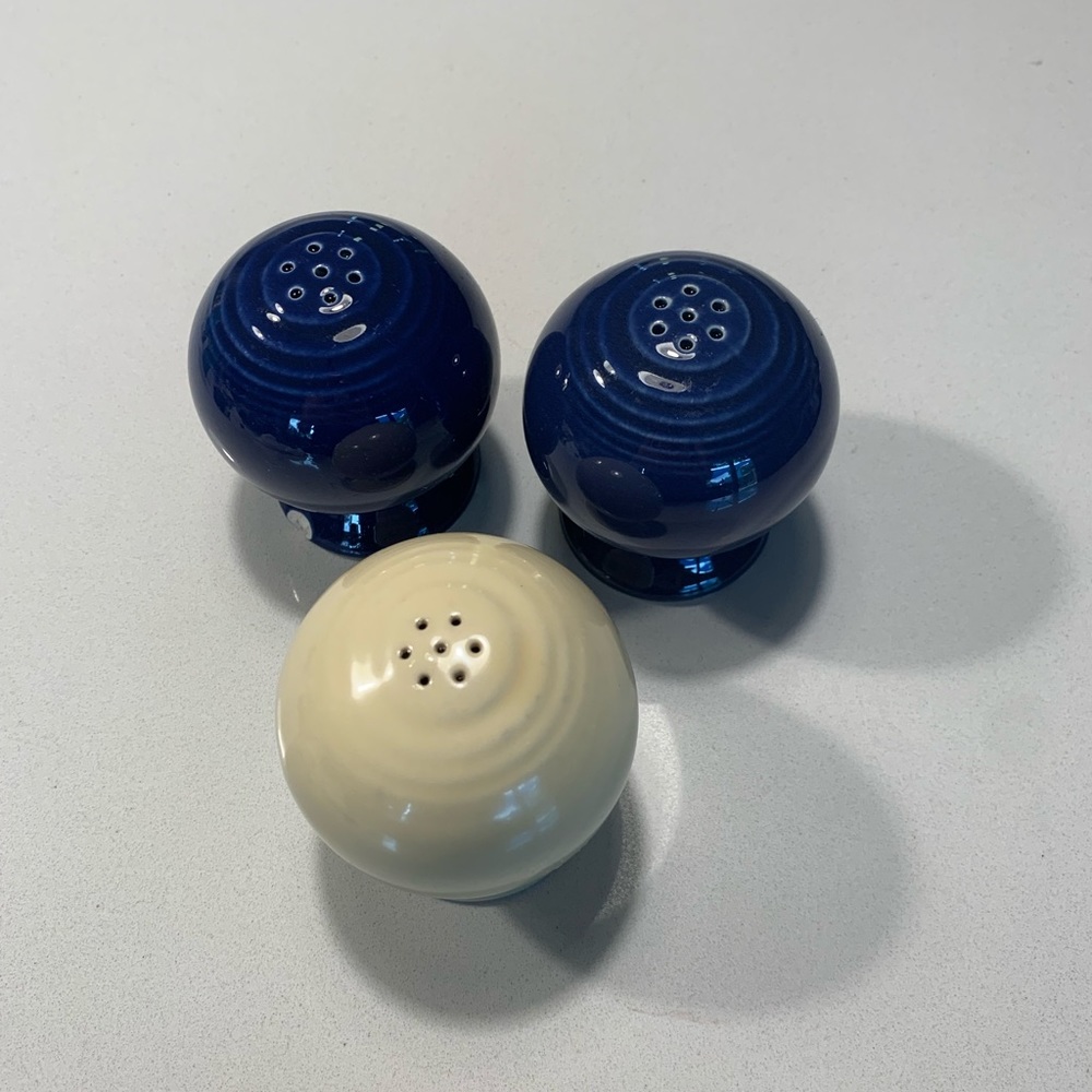 Vintage Fiestaware salt and pepper shakers